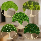Natúr fa - Dekorálható DIY fa alap 37cm - íves fa