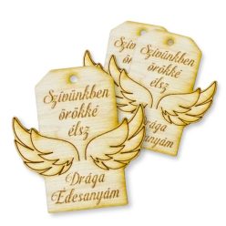 Natúr fa - Kegyeleti tábla - Drága édesanyám 3db/csomag