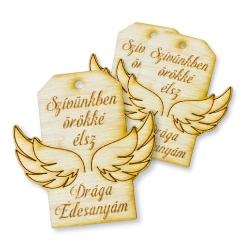 Natúr fa - Kegyeleti tábla - Drága édesanyám 3db/csomag