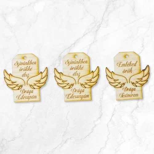 Natúr fa - Kegyeleti tábla - Drága édesanyám 3db/csomag