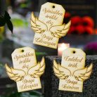 Natúr fa - Kegyeleti tábla - Drága édesanyám 3db/csomag