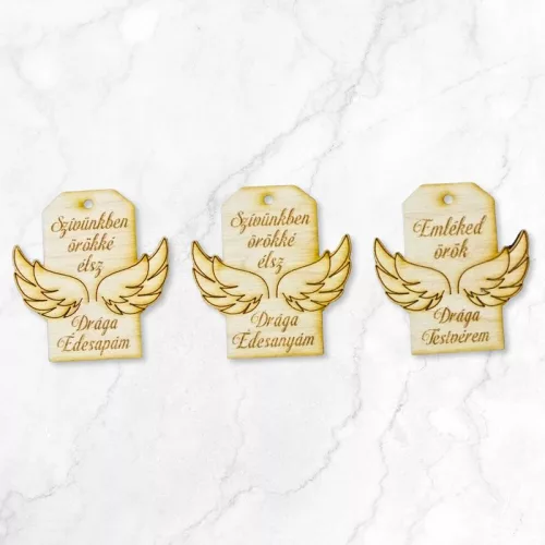 Natúr fa - Kegyeleti tábla - Drága testvérem 3db/csomag