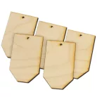 Natúr fa - Scrapbook tábla 5,5x9cm 5db/csomag