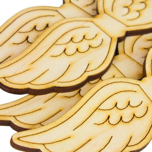 Natúr fa - Angyalszárny 11x2,8cm 4db/csomag