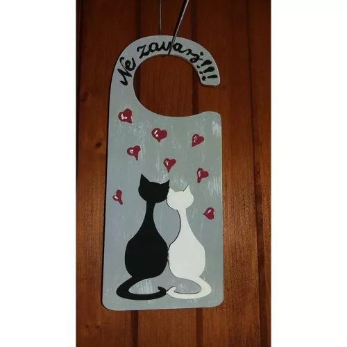 Natúr fa - Szerelmes macskák 5db/csomag