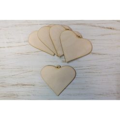 Natúr fa - Rustique szív 5db/csomag