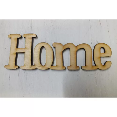 Natúr fa - "Home" felirat 15cm 2db/csomag