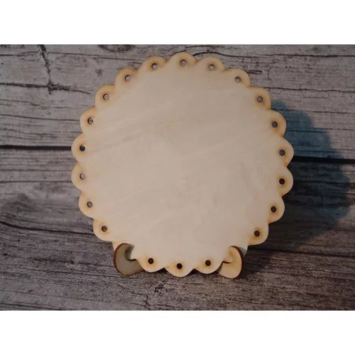 Natúr fa - Tányértartó állvány normál