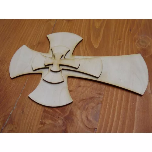 Natúr fa - Kereszt 3x5cm 10db/csomag