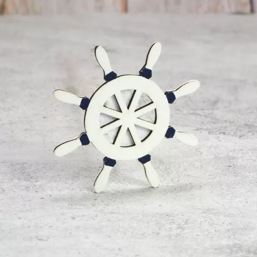 Natúr fa - Hajókormány színes 10cm 1db