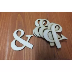 & Natúr fa betű Carmen 5db/csomag 5cm