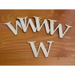 Natúr fa - Betű Carmen 5db/csomag 5cm