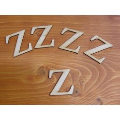 Natúr fa - Betű Carmen 5db/csomag 5cm