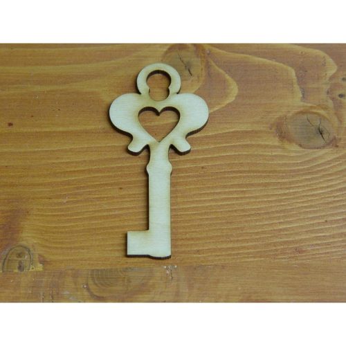 Natúr fa - Kulcs szíves 5db/csomag