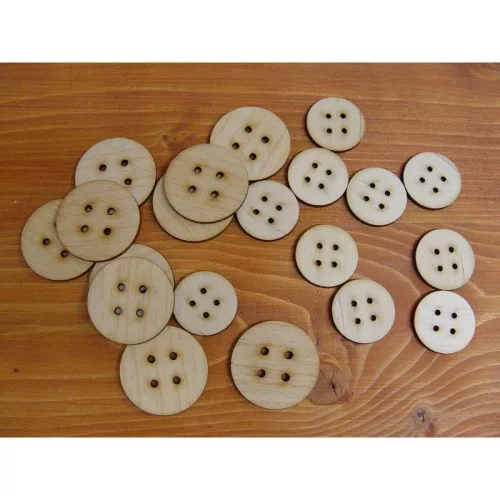 Natúr fa - Gomb 4cm 10db/csomag