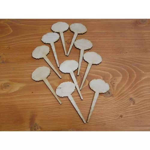 Natúr fa - Beszúrós táblák 4x9cm 10db/csomag