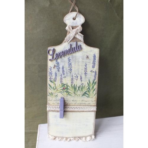 Fa - "Levendula" felirat lila 2db/csomag