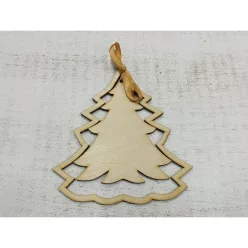 Natúr fa - Fenyő kerettel 11,5x13cm