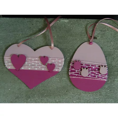 Natúr fa - Szív 4,5x5cm 10db/csomag