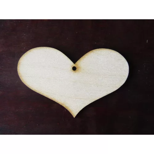 Natúr fa - Szív romantik 6x9cm 10db/csomag