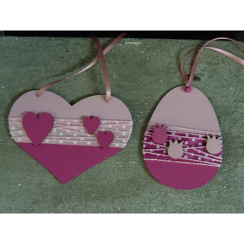 Natúr fa - Szív pufi 18cm