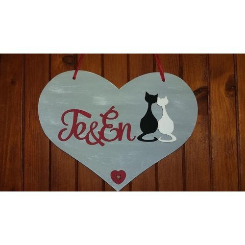 Natúr fa - Szív pufi 25cm