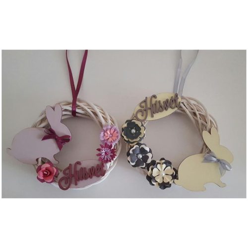 Natúr fa - Nyúl ülő lyukkal 15cm