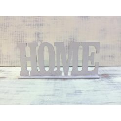 Fa "Home" felirat talppal fehér 25cm