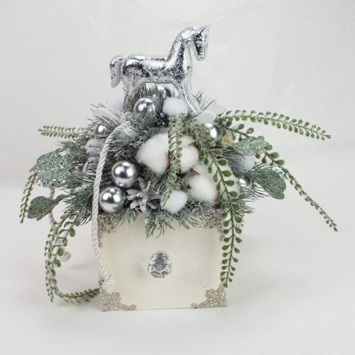 Csillámos ginkó levél pick zöldezüst - KIFUTÓ