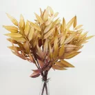 Szárazvirág hatású ruszkusz csokor natúr-mályva 2db/csomag