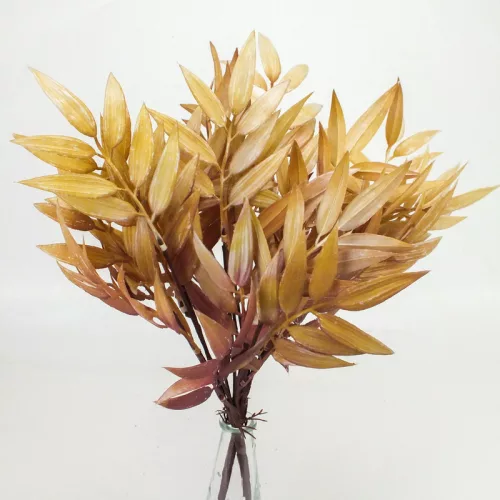 Szárazvirág hatású ruszkusz csokor natúr-mályva 2db/csomag