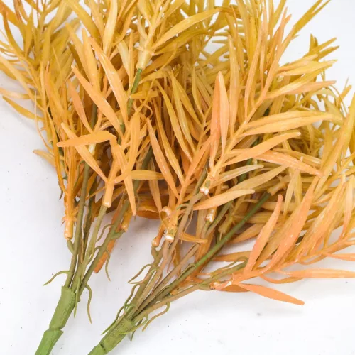 Szárazvirág hatású bambusz csokor homoksárga 2db/csomag