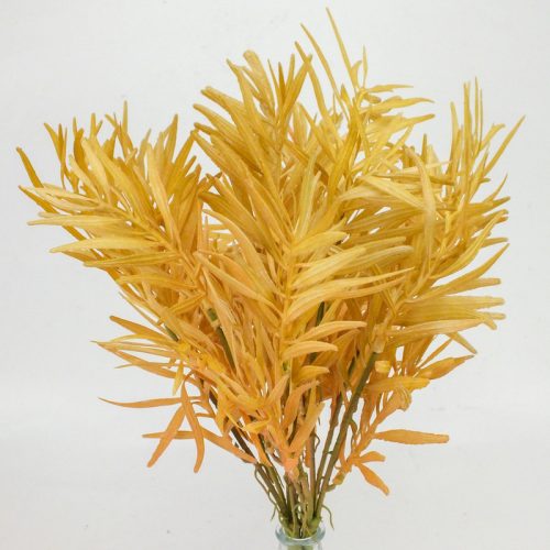 Szárazvirág hatású bambusz csokor homoksárga 2db/csomag