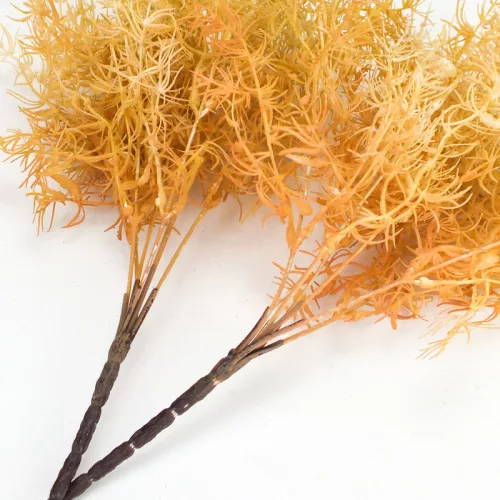 Szárazvirág hatású aszparágusz csokor homoksárga 2db/csomag