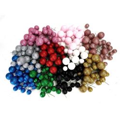 Csillámos gömb pick 30db/cs - TÖBBFÉLE SZÍNBEN