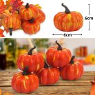 Dekorációs tök - narancssárga 6cm 5db/csomag
