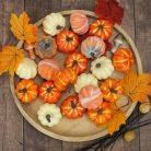 Dekorációs tök - narancssárga 6cm 5db/csomag