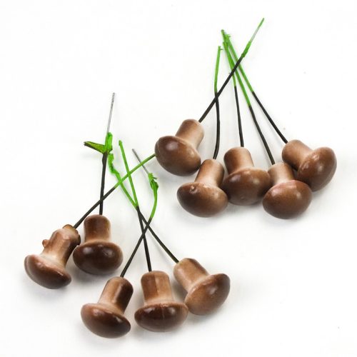 Gomba pick barna 2*1,5cm 25db/csomag