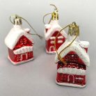 Házikó karácsonyfadísz 3db/doboz