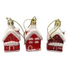 Házikó karácsonyfadísz 3db/doboz