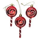 Kerek nyalóka karácsonyfadísz 3db/dob