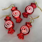 Szaloncukorka karácsonyfadísz 4db/doboz