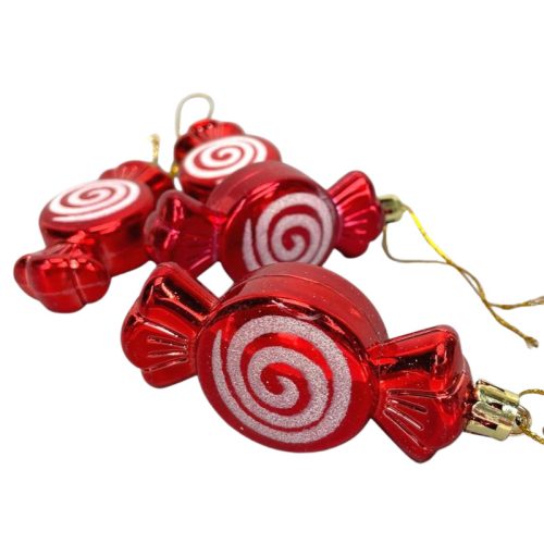 Szaloncukorka karácsonyfadísz 4db/doboz