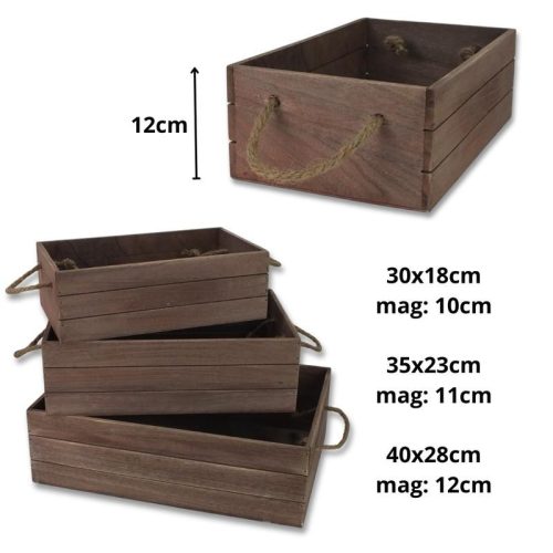 Barna faláda 3db/szett