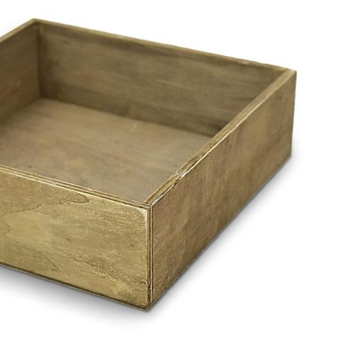 Dekotál rusztikus négyzet 20x20cm