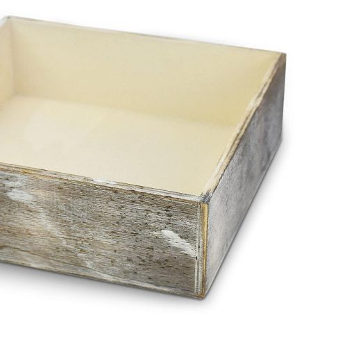 Dekotál szürkésbarna négyzet 20x20cm