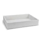 Dekotál fehér 30x20cm, mag:5cm