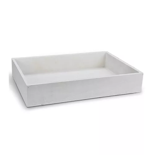 Dekotál fehér 30x20cm, mag:5cm
