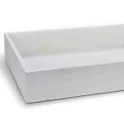 Dekotál fehér 30x20cm, mag:5cm