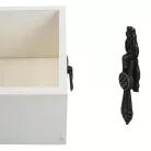 Dekoláda fehér kocka fogantyúval 11*11*8cm